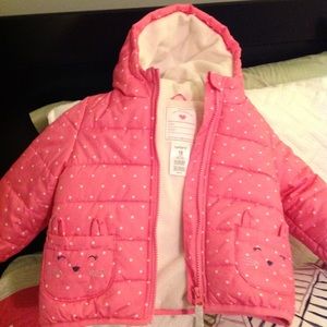 Carters girl cat coat